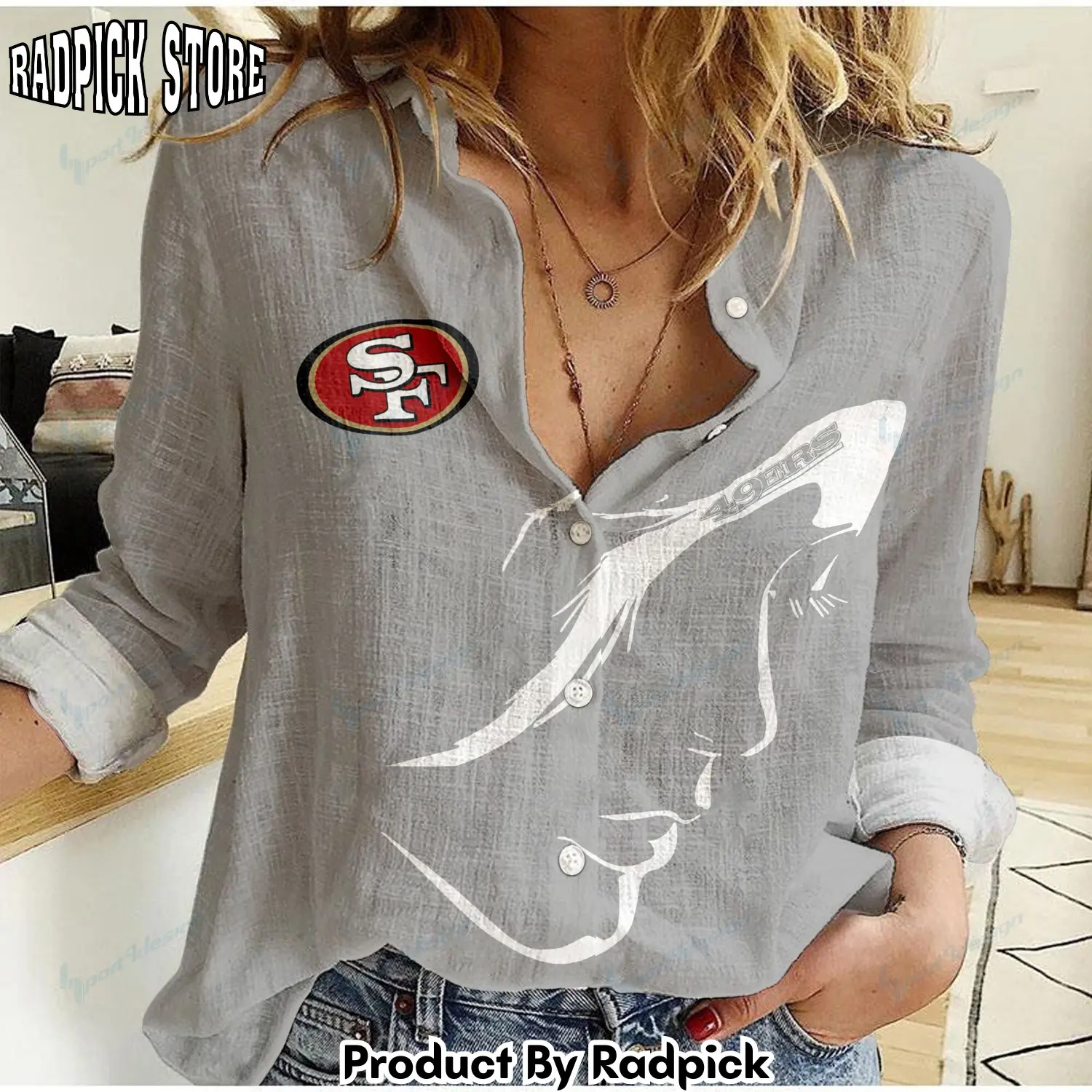 Radpick san francisco 49ers woman shirt rp662185
